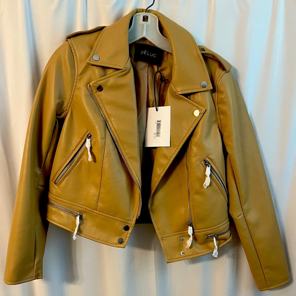 Vici - Camel Faux Leather Jacket